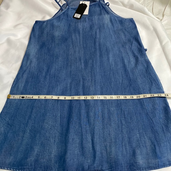 Blue Cotton Chambray Sundress - Picture 2 of 2